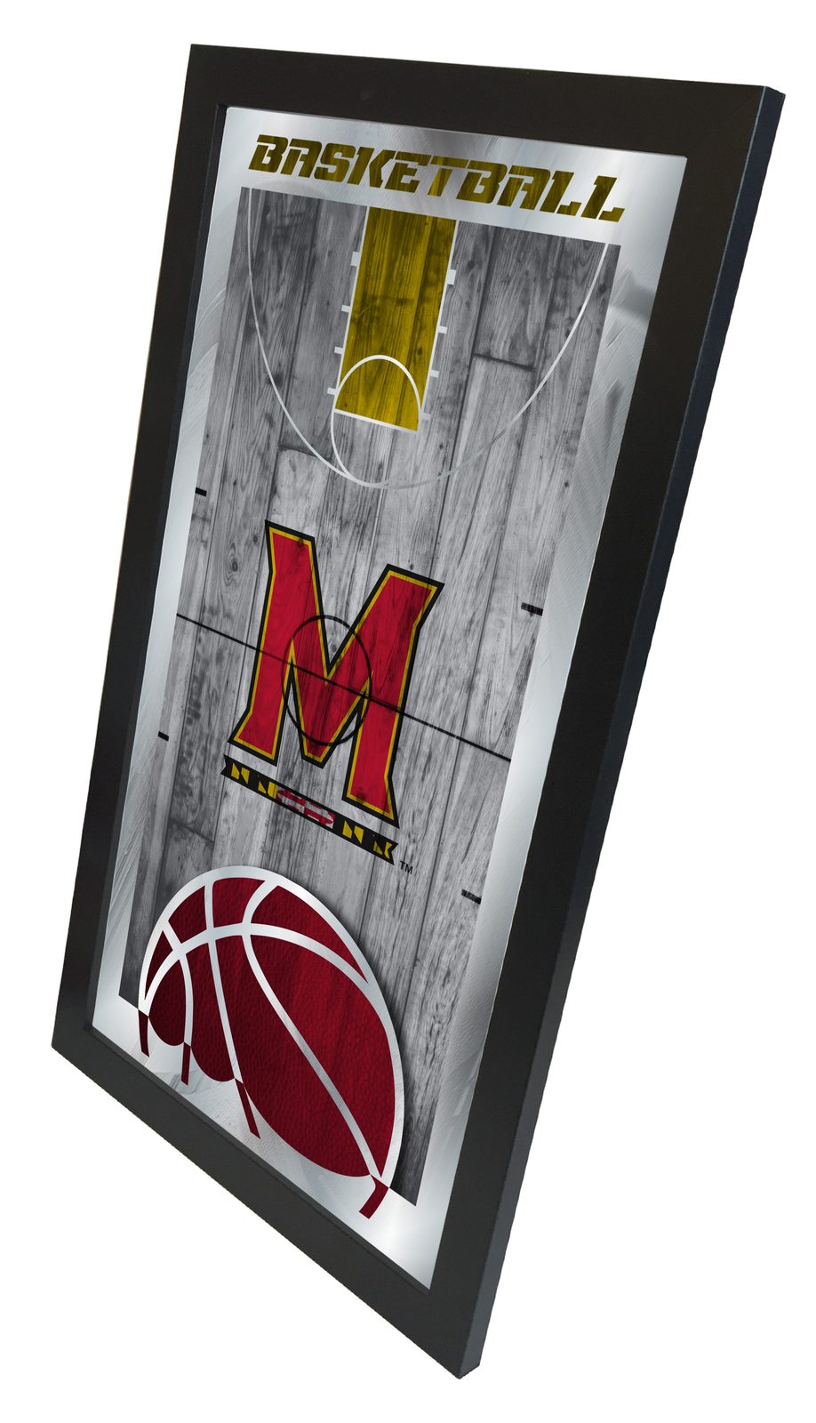 University of Maryland 15x26 Basketball Wall Mirror 2 University of Maryland 15x26 Basketball Wall Mirror - Image 2