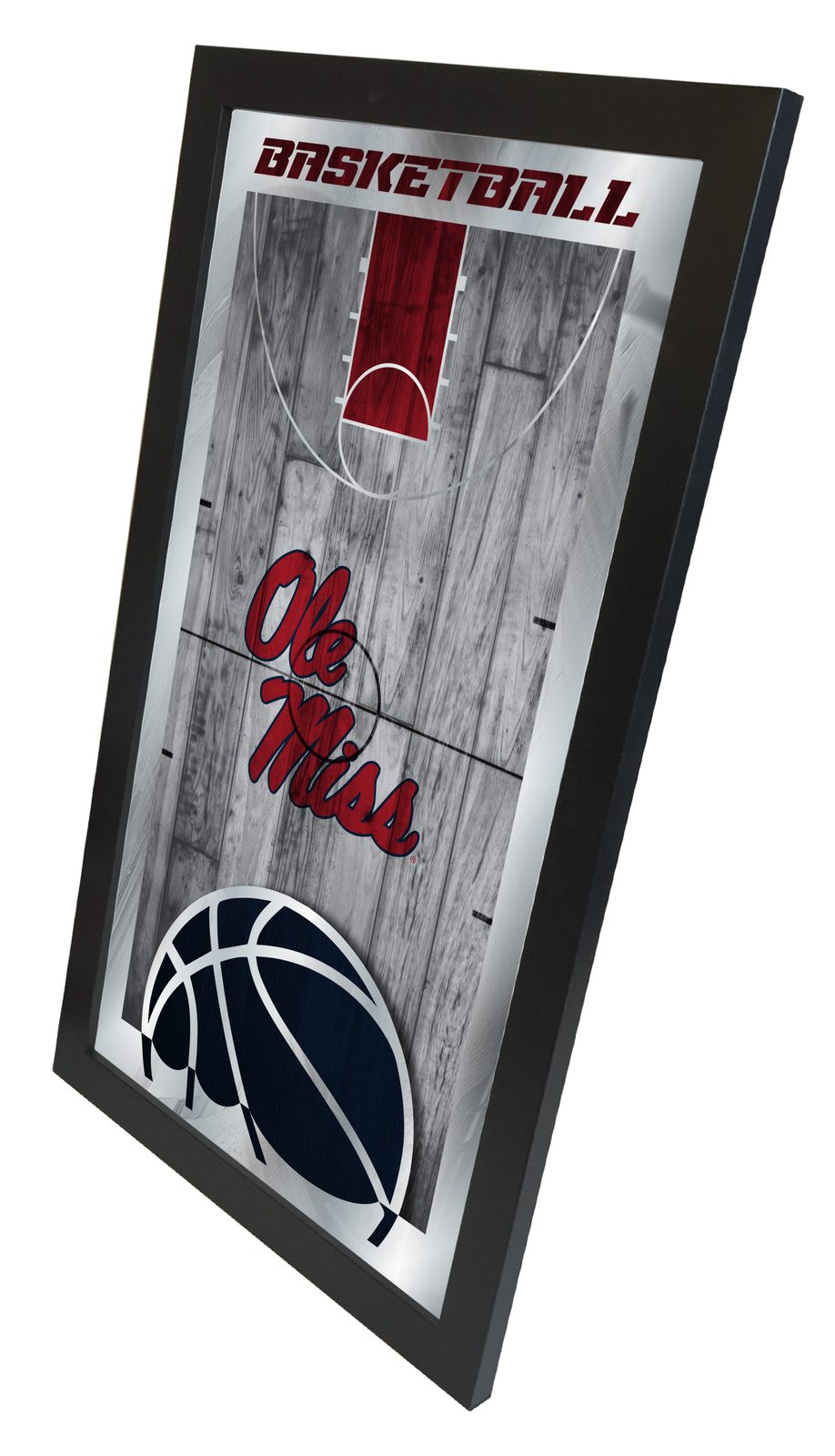 University of Mississippi 15x26 Basketball Wall Mirror 2 University of Mississippi 15x26 Basketball Wall Mirror - Image 2