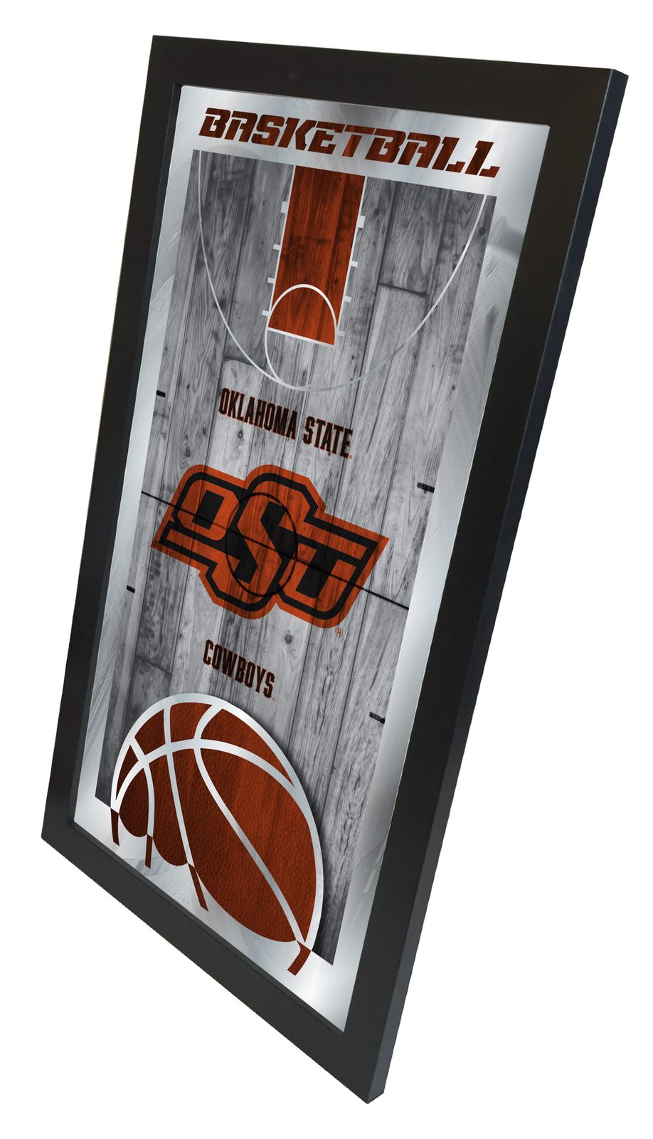Oklahoma State University 15x26 Basketball Wall Mirror 2 Oklahoma State University 15x26 Basketball Wall Mirror - Image 2