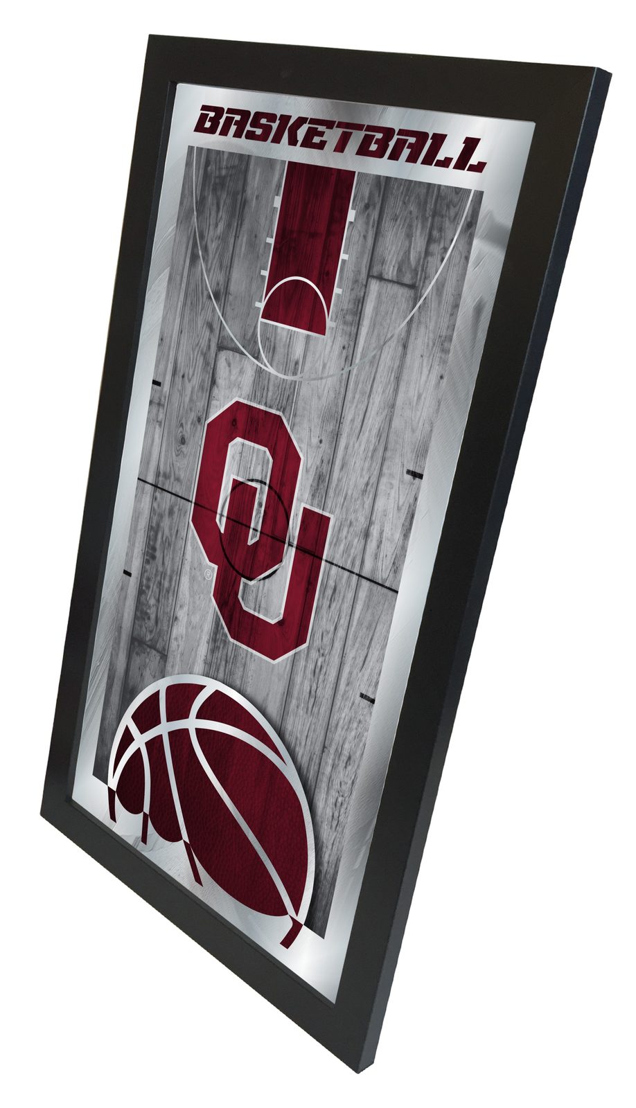 Oklahoma University 15x26 Basketball Wall Mirror 2 Oklahoma University 15x26 Basketball Wall Mirror - Image 2