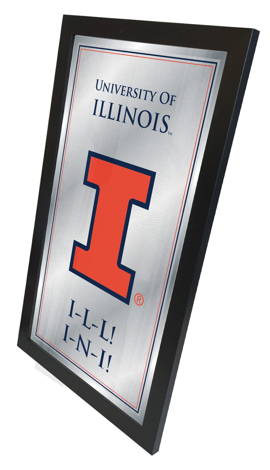 University of Illinois 26x15 Fight Song Wall Mirror 2 University of Illinois 26x15 Fight Song Wall Mirror - Image 2
