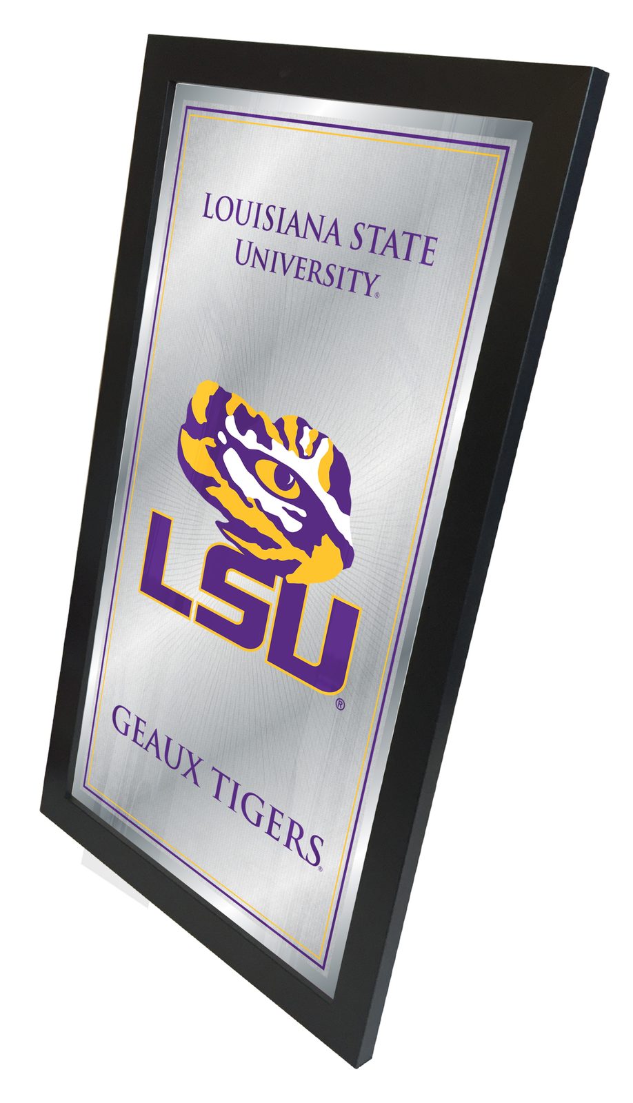 Louisiana State University 26x15 Fight Song Wall Mirror 2 Louisiana State University 26x15 Fight Song Wall Mirror - Image 2