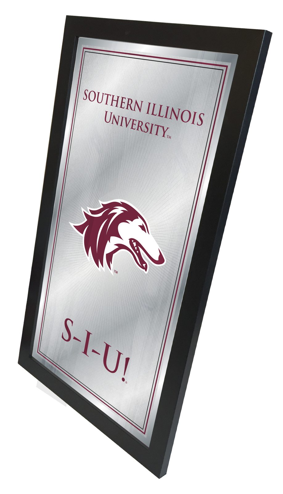 Southern Illinois University 26x15 Fight Song Wall Mirror 2 Southern Illinois University 26x15 Fight Song Wall Mirror - Image 2