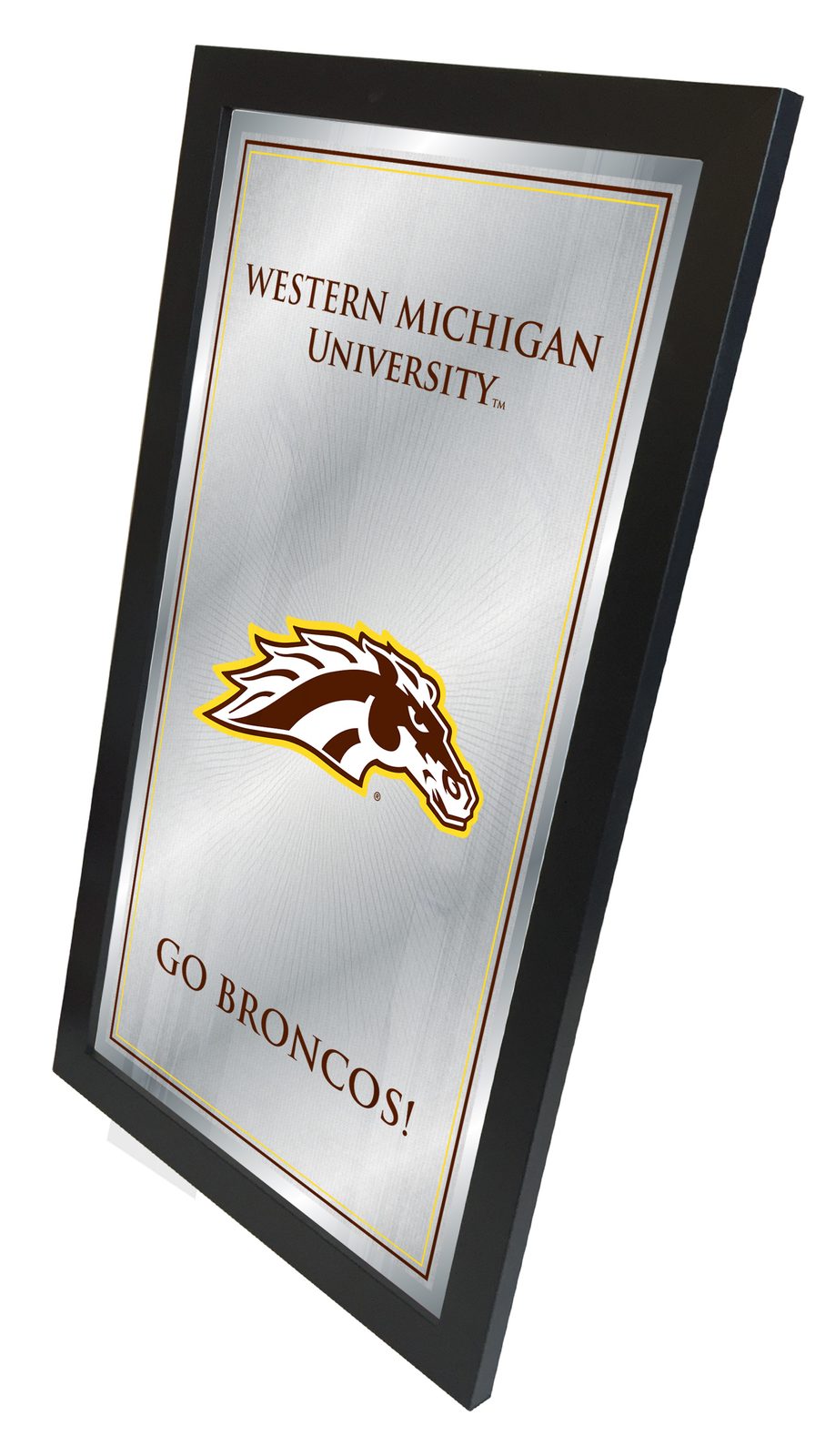 Western Michigan University 26x15 Fight Song Wall Mirror 2 Western Michigan University 26x15 Fight Song Wall Mirror - Image 2