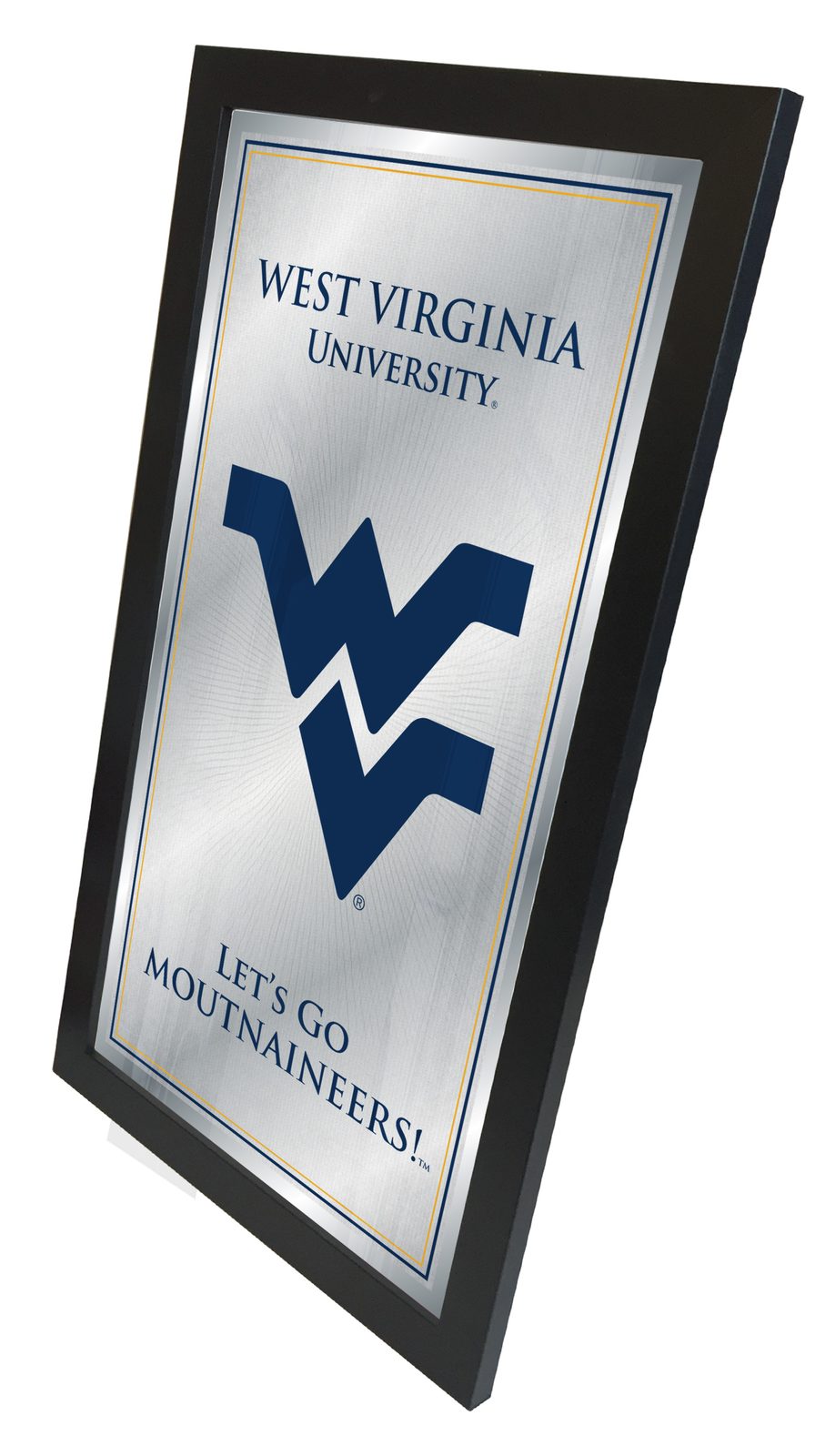 West Virginia University 26x15 Fight Song Wall Mirror 2 West Virginia University 26x15 Fight Song Wall Mirror - Image 2