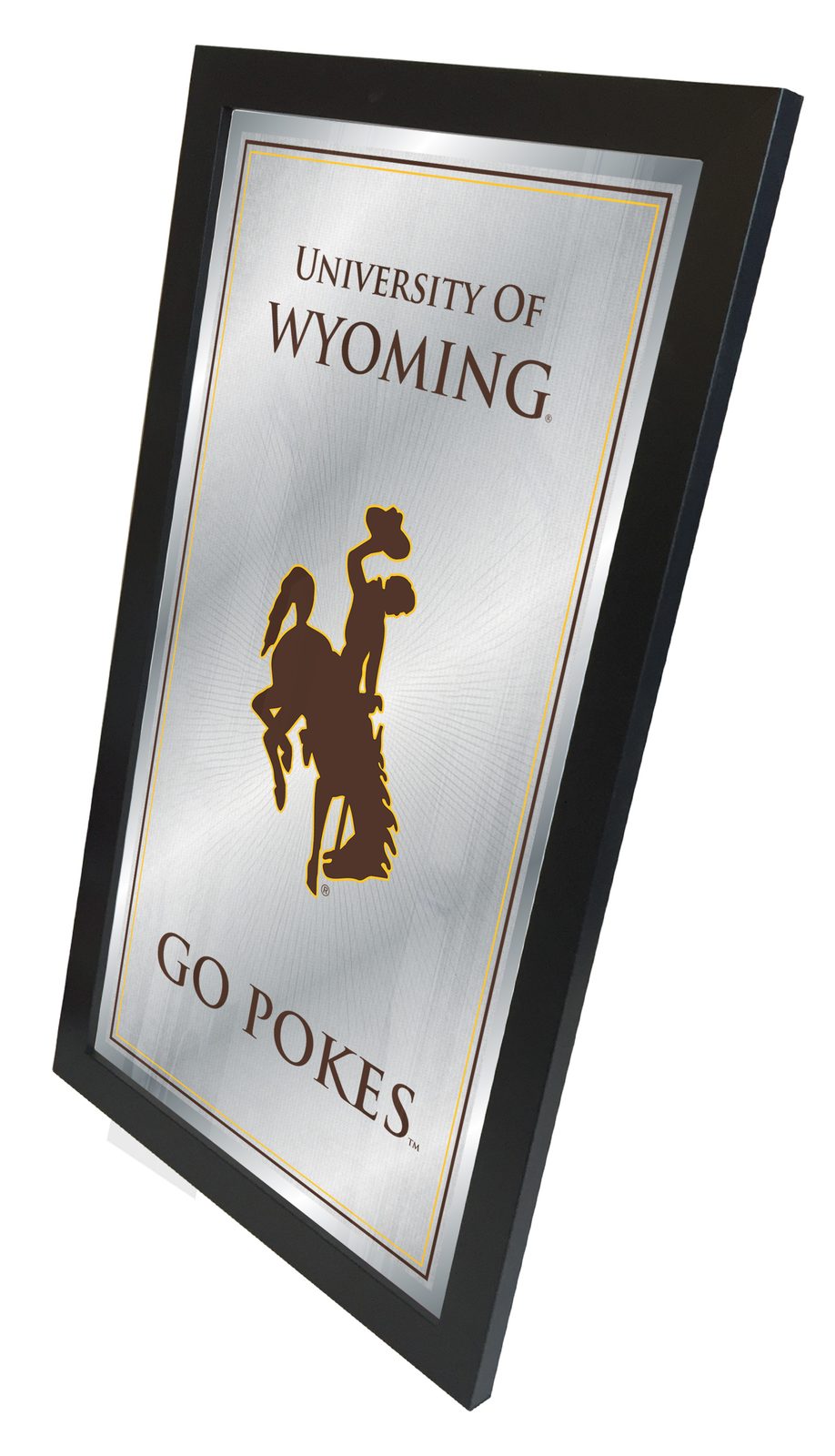 University of Wyoming 26x15 Fight Song Wall Mirror 2 University of Wyoming 26x15 Fight Song Wall Mirror - Image 2
