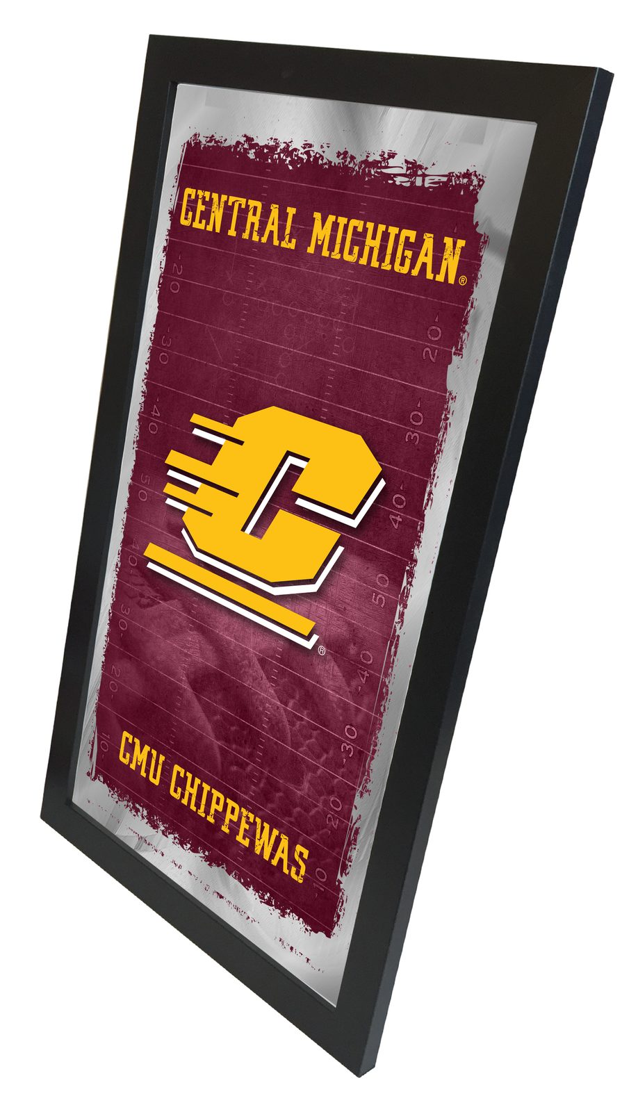 Central Michigan University 15x26 Football Wall Mirror 2 Central Michigan University 15x26 Football Wall Mirror - Image 2