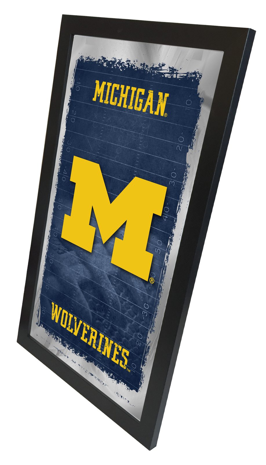 University of Michigan 15x26 Football Wall Mirror 2 University of Michigan 15x26 Football Wall Mirror - Image 2