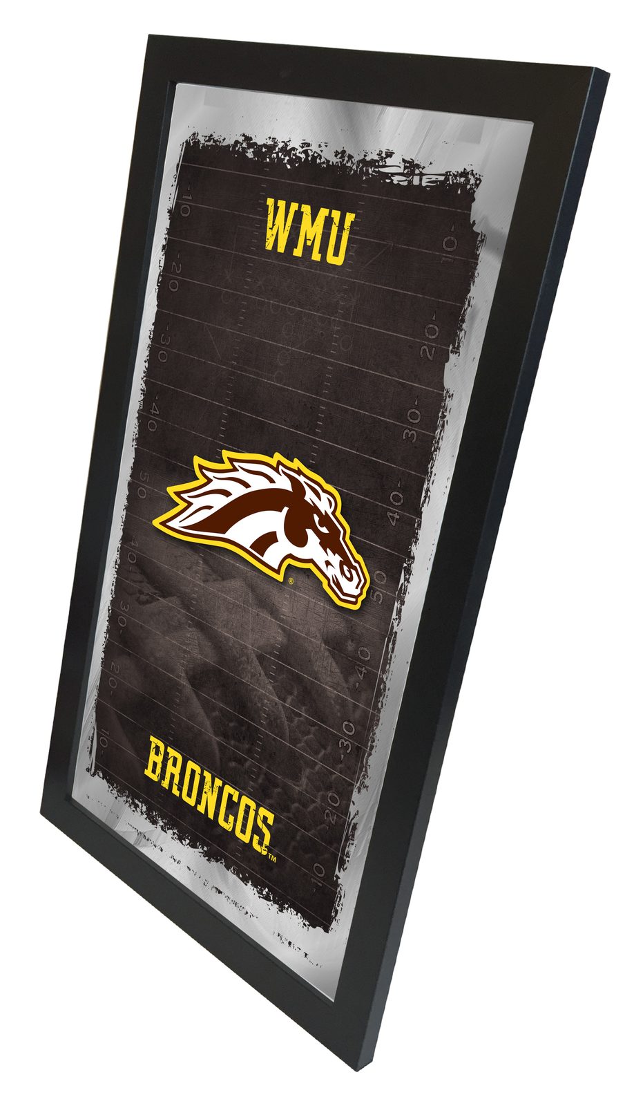 Western Michigan University 15x26 Football Wall Mirror 2 Western Michigan University 15x26 Football Wall Mirror - Image 2