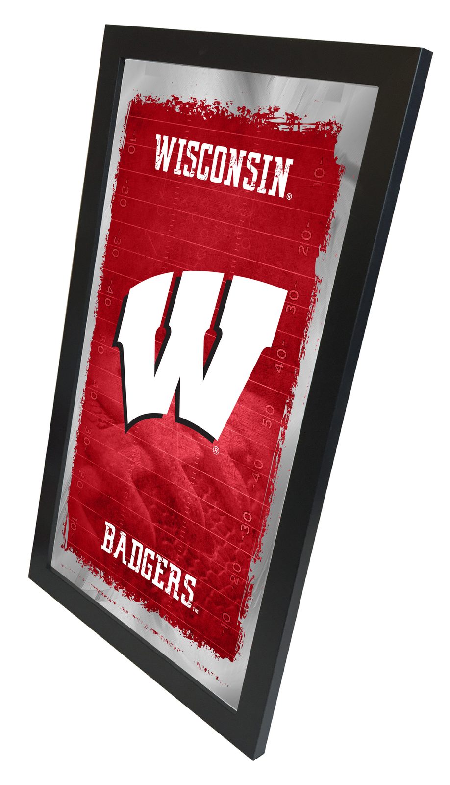 University of Wisconsin 15x26 Football Wall Mirror 2 University of Wisconsin 15x26 Football Wall Mirror - Image 2