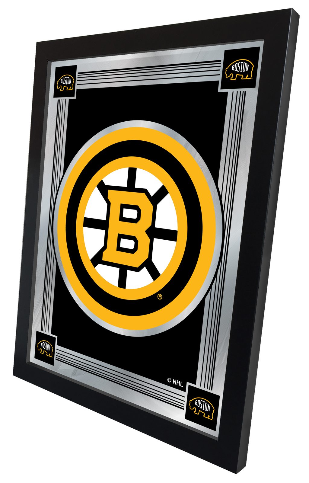 Boston Bruins 17x22 Logo Wall Mirror 2 Boston Bruins 17x22 Logo Wall Mirror - Image 2