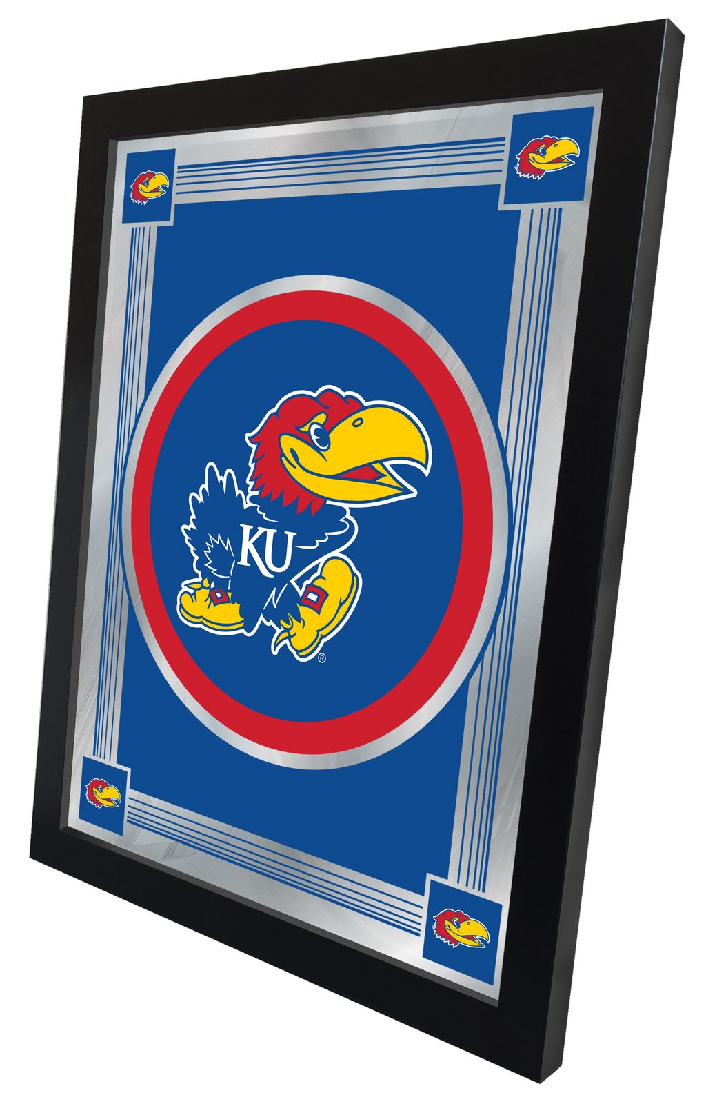 University of Kansas 17x22 Logo Wall Mirror 2 University of Kansas 17x22 Logo Wall Mirror - Image 2