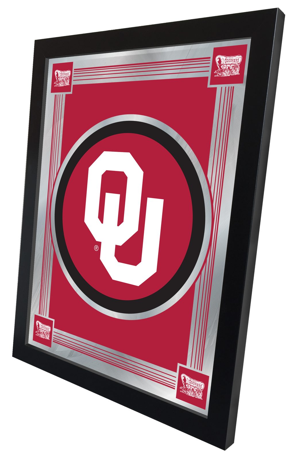 Oklahoma University 17x22 Logo Wall Mirror 2 Oklahoma University 17x22 Logo Wall Mirror - Image 2