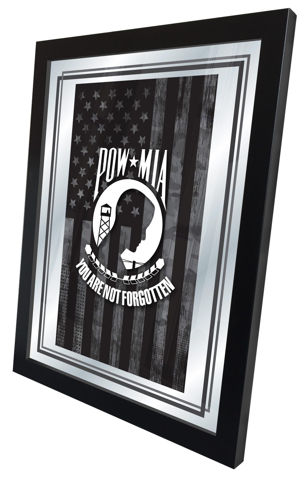 POW/MIA 17x22 Logo Wall Mirror 2 POW/MIA 17x22 Logo Wall Mirror - Image 2