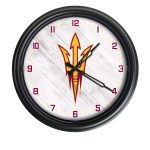 Arizona State University (Pitchfork) 14-Inch Indoor/Outdoor LED Wall Clock in Black 3 Arizona State University (Pitchfork) 14-Inch Indoor/Outdoor LED Wall Clock in Black
