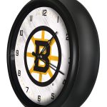 Boston Bruins 14-Inch Indoor/Outdoor LED Wall Clock in Black