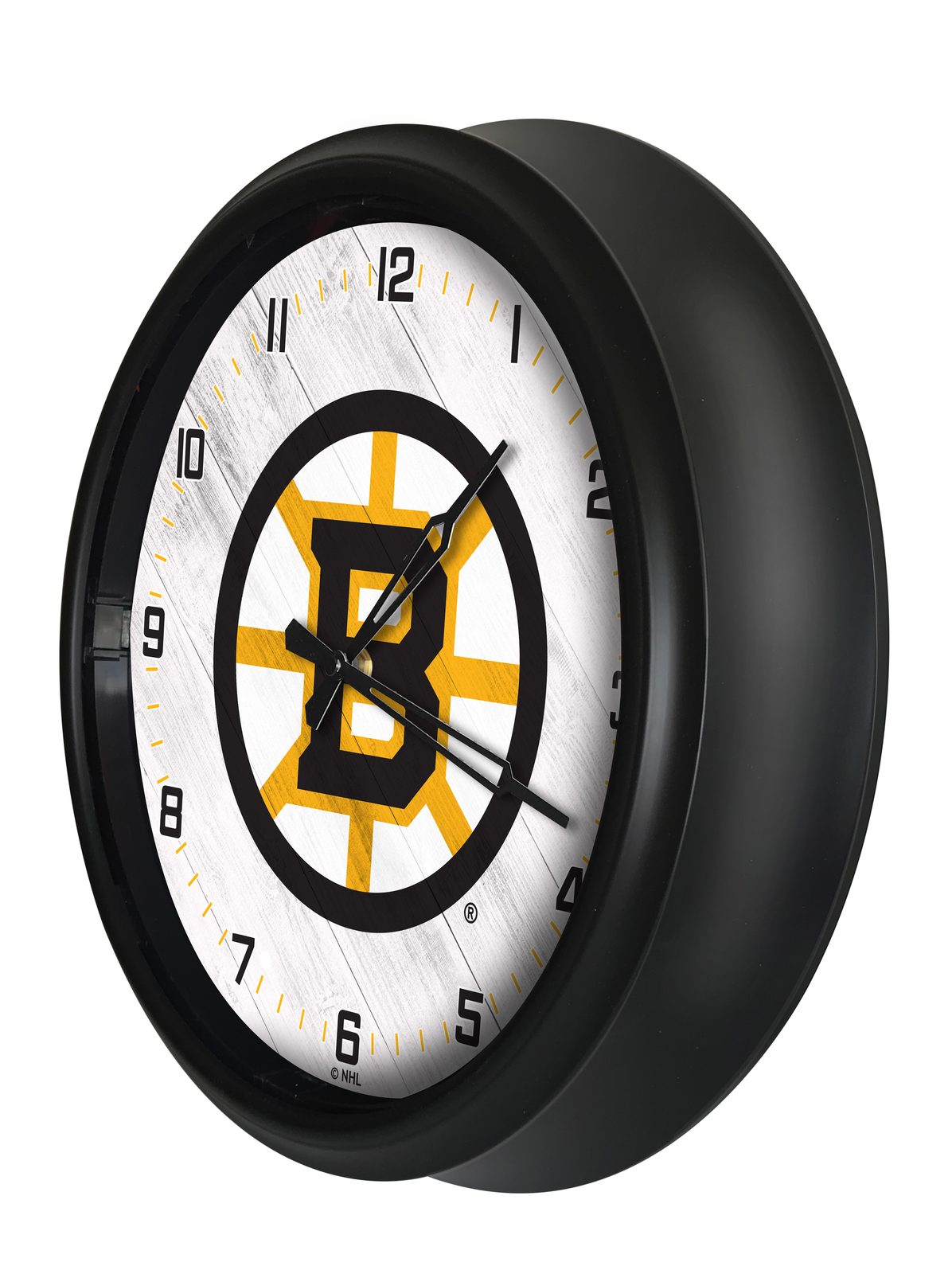 Boston Bruins 14-Inch Indoor/Outdoor LED Wall Clock in Black 2 Boston Bruins 14-Inch Indoor/Outdoor LED Wall Clock in Black - Image 2
