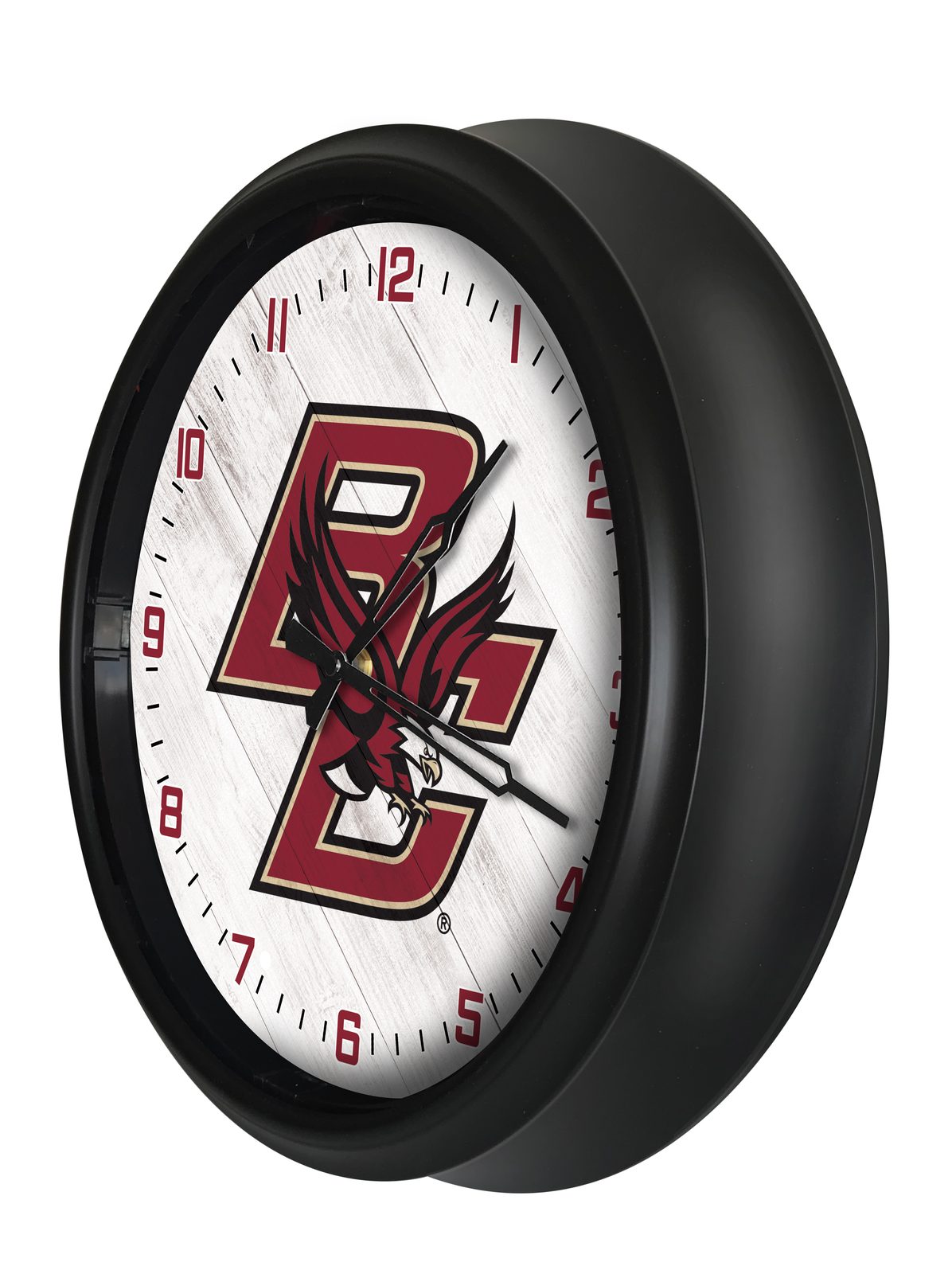 Boston College 14-Inch Indoor/Outdoor LED Wall Clock in Black 2 Boston College 14-Inch Indoor/Outdoor LED Wall Clock in Black - Image 2