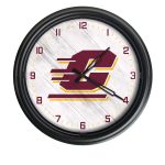 Central Michigan University 14-Inch Indoor/Outdoor LED Wall Clock in Black