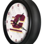 Central Michigan University 14-Inch Indoor/Outdoor LED Wall Clock in Black