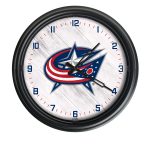 Columbus Blue Jackets 14-Inch Indoor/Outdoor LED Wall Clock in Black 3 Columbus Blue Jackets 14-Inch Indoor/Outdoor LED Wall Clock in Black