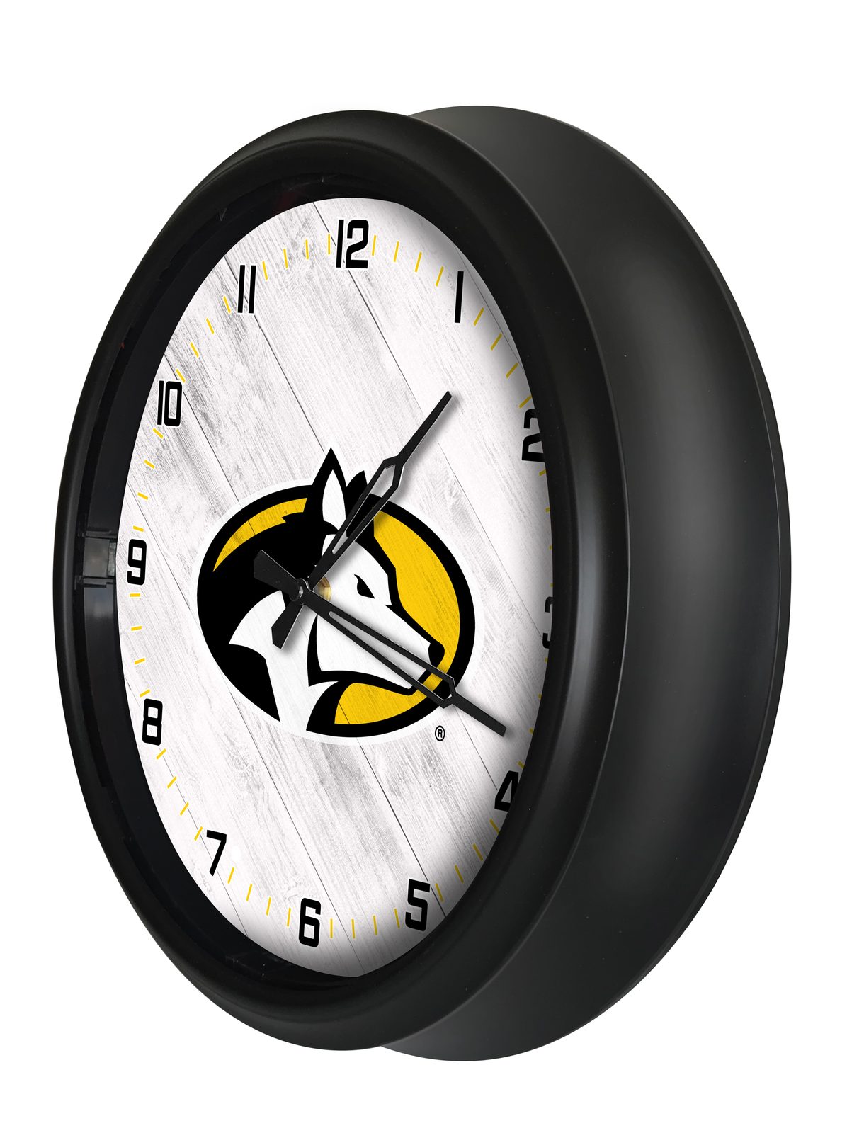 Michigan Tech University 14-Inch Indoor/Outdoor LED Wall Clock in Black 2 Michigan Tech University 14-Inch Indoor/Outdoor LED Wall Clock in Black - Image 2