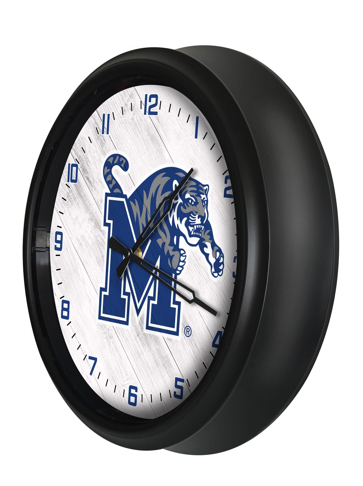 University of Memphis 14-Inch Indoor/Outdoor LED Wall Clock in Black 2 University of Memphis 14-Inch Indoor/Outdoor LED Wall Clock in Black - Image 2