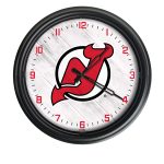 New Jersey Devils 14-Inch Indoor/Outdoor LED Wall Clock in Black 3 New Jersey Devils 14-Inch Indoor/Outdoor LED Wall Clock in Black