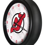 New Jersey Devils 14-Inch Indoor/Outdoor LED Wall Clock in Black 4 New Jersey Devils 14-Inch Indoor/Outdoor LED Wall Clock in Black