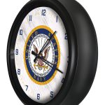 United States Navy 14-Inch Indoor/Outdoor LED Wall Clock in Black
