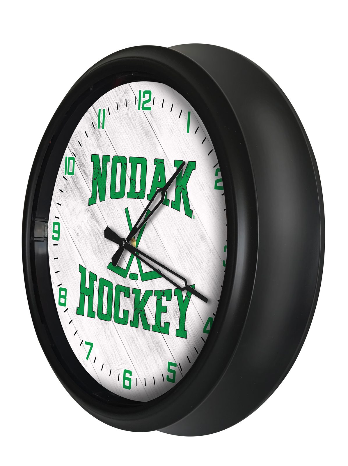University of North Dakota (Hockey) 14-Inch Indoor/Outdoor LED Wall Clock in Black 2 University of North Dakota (Hockey) 14-Inch Indoor/Outdoor LED Wall Clock in Black - Image 2