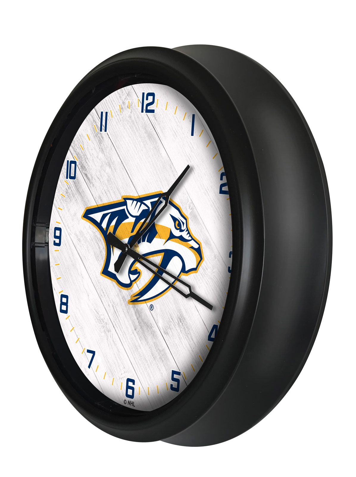 Nashville Predators 14-Inch Indoor/Outdoor LED Wall Clock in Black 2 Nashville Predators 14-Inch Indoor/Outdoor LED Wall Clock in Black - Image 2