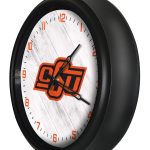 Oklahoma State University 14-Inch Indoor/Outdoor LED Wall Clock in Black