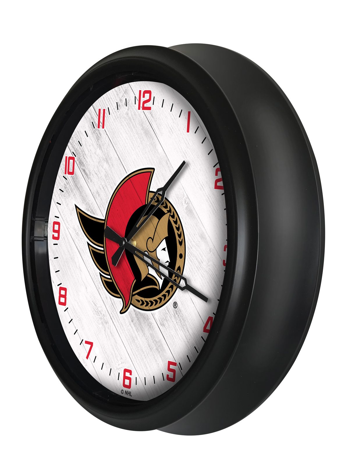 Ottawa Senators 14-Inch Indoor/Outdoor LED Wall Clock in Black 2 Ottawa Senators 14-Inch Indoor/Outdoor LED Wall Clock in Black - Image 2