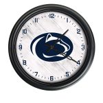 Pennsylvania State University 14-Inch Indoor/Outdoor LED Wall Clock in Black 3 Pennsylvania State University 14-Inch Indoor/Outdoor LED Wall Clock in Black