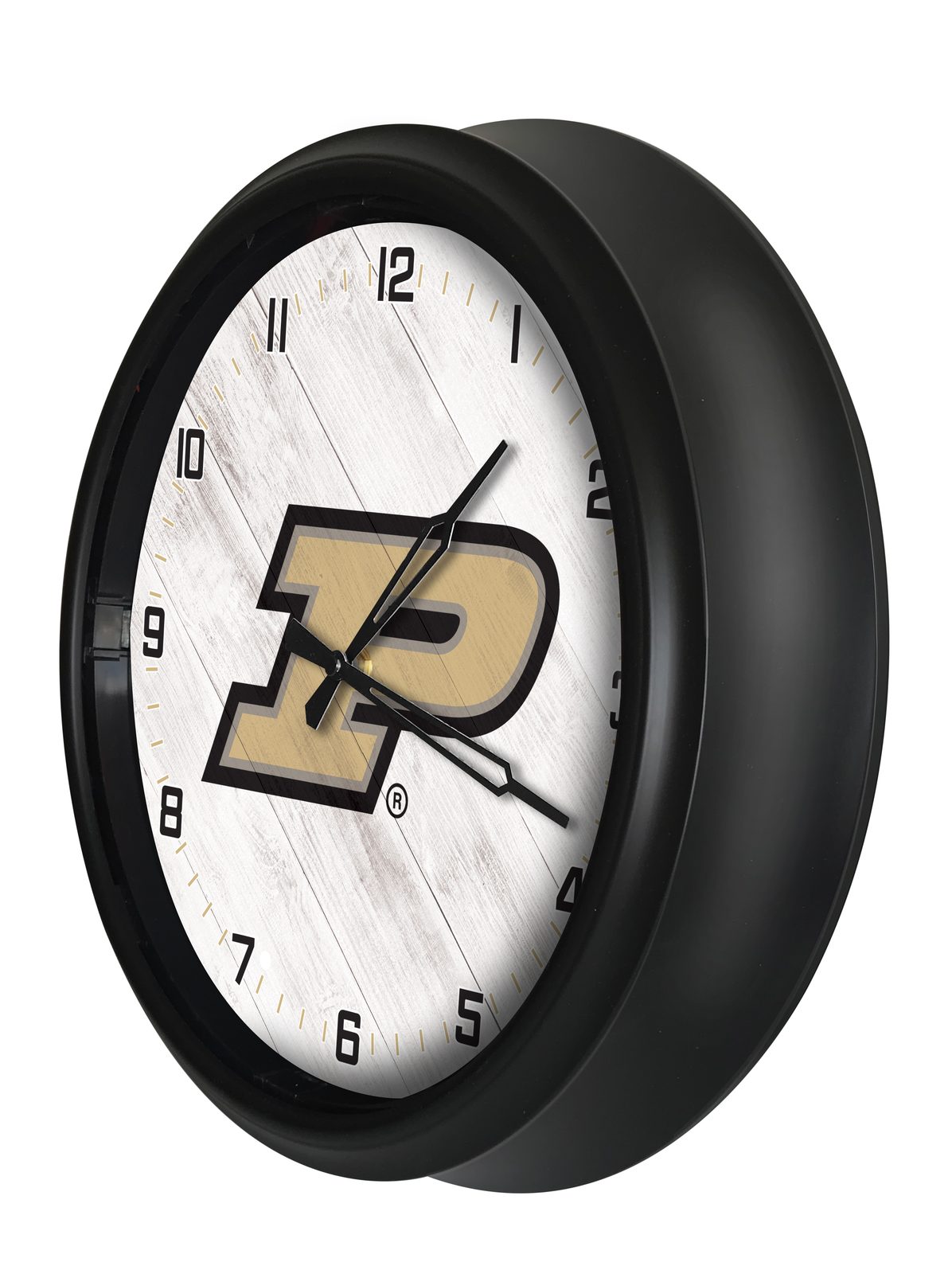 Purdue 14-Inch Indoor/Outdoor LED Wall Clock in Black 2 Purdue 14-Inch Indoor/Outdoor LED Wall Clock in Black - Image 2