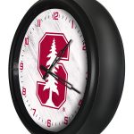 Stanford University 14-Inch Indoor/Outdoor LED Wall Clock in Black 4 Stanford University 14-Inch Indoor/Outdoor LED Wall Clock in Black