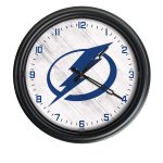 Tampa Bay Lightning 14-Inch Indoor/Outdoor LED Wall Clock in Black 3 Tampa Bay Lightning 14-Inch Indoor/Outdoor LED Wall Clock in Black