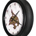 Texas State University 14-Inch Indoor/Outdoor LED Wall Clock in Black 4 Texas State University 14-Inch Indoor/Outdoor LED Wall Clock in Black