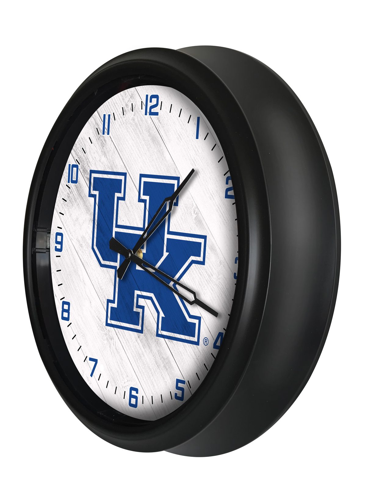University of Kentucky (UK) 14-Inch Indoor/Outdoor LED Wall Clock in Black 2 University of Kentucky (UK) 14-Inch Indoor/Outdoor LED Wall Clock in Black - Image 2