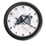 US Naval Academy 14-Inch Indoor/Outdoor LED Wall Clock in Black