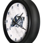 US Naval Academy 14-Inch Indoor/Outdoor LED Wall Clock in Black