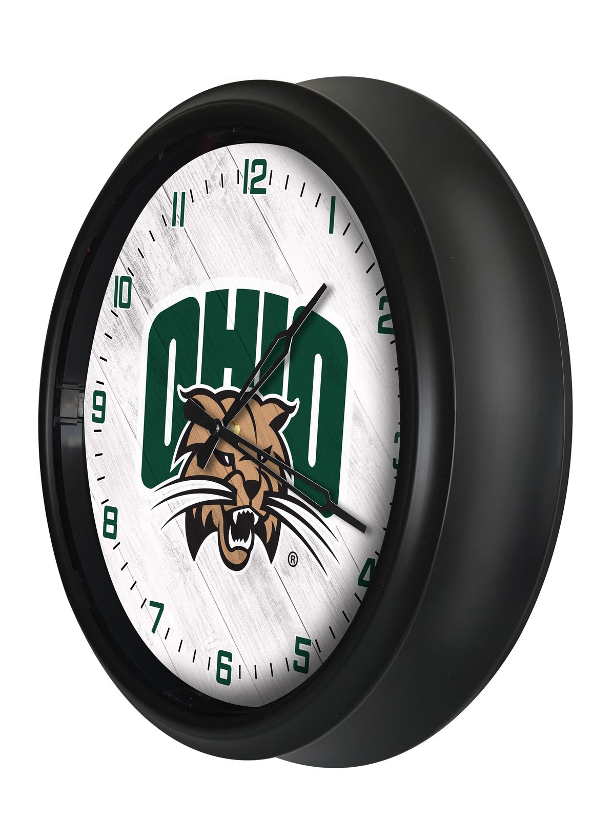Ohio University 14-Inch Indoor/Outdoor LED Wall Clock in Black 2 Ohio University 14-Inch Indoor/Outdoor LED Wall Clock in Black - Image 2