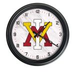 Virginia Military Institute 14-Inch Indoor/Outdoor LED Wall Clock in Black 3 Virginia Military Institute 14-Inch Indoor/Outdoor LED Wall Clock in Black