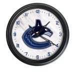 Vancouver Canucks 14-Inch Indoor/Outdoor LED Wall Clock in Black 3 Vancouver Canucks 14-Inch Indoor/Outdoor LED Wall Clock in Black