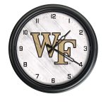 Wake Forest University 14-Inch Indoor/Outdoor LED Wall Clock in Black 3 Wake Forest University 14-Inch Indoor/Outdoor LED Wall Clock in Black