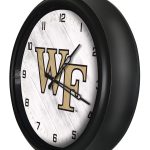 Wake Forest University 14-Inch Indoor/Outdoor LED Wall Clock in Black 4 Wake Forest University 14-Inch Indoor/Outdoor LED Wall Clock in Black