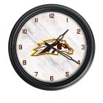 Western Michigan University 14-Inch Indoor/Outdoor LED Wall Clock in Black 3 Western Michigan University 14-Inch Indoor/Outdoor LED Wall Clock in Black