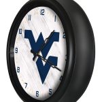 West Virginia University 14-Inch Indoor/Outdoor LED Wall Clock in Black 4 West Virginia University 14-Inch Indoor/Outdoor LED Wall Clock in Black