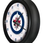 Winnipeg Jets 14-Inch Indoor/Outdoor LED Wall Clock in Black 4 Winnipeg Jets 14-Inch Indoor/Outdoor LED Wall Clock in Black